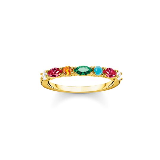 Ring colourful stones, silver from the  collection in the THOMAS SABO online store