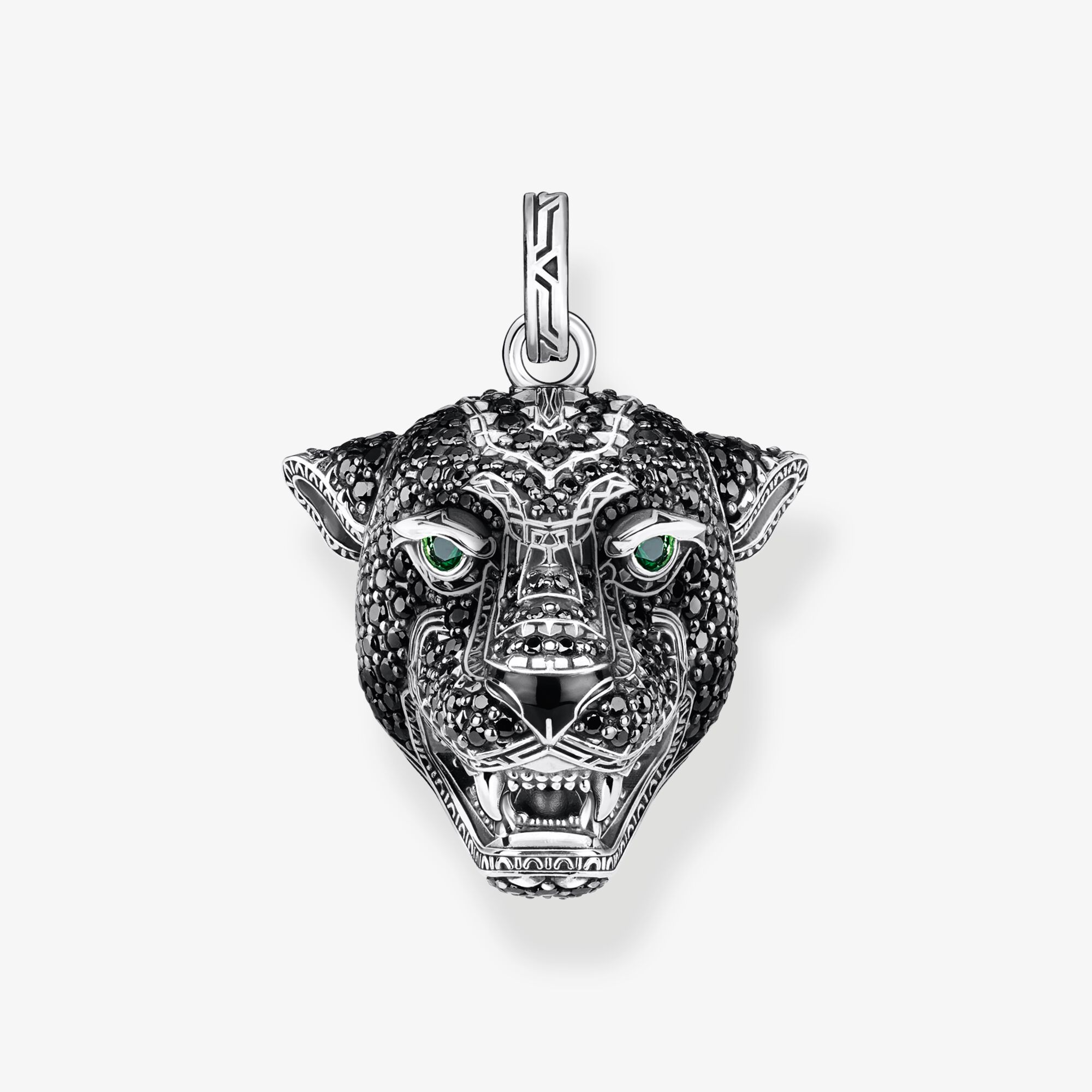 THOMAS SABO Pendentif Black Cat Argent sterling, Taille: one size, Unisex