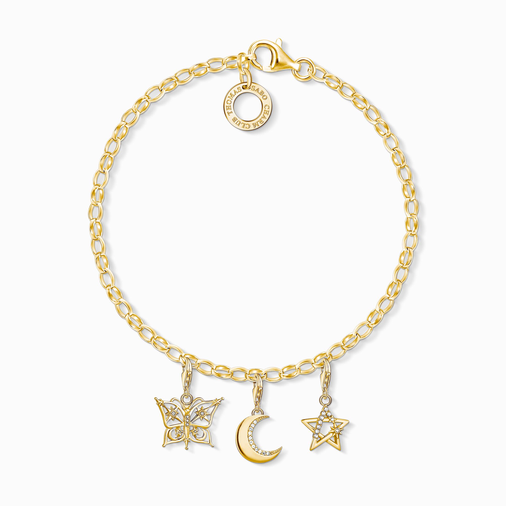 Thomas Sabo Charm pendant Cat gold main image 1