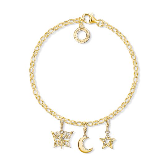 Jewellery set Charm bracelet with pendant gold from the  collection in the THOMAS SABO online store