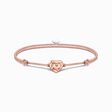 Bracelet Karma Secret with heart Bead rose gold plated from the Karma Beads collection in the THOMAS SABO online store