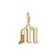 Charm pendant letter M gold from the Charm Club collection in the THOMAS SABO online store