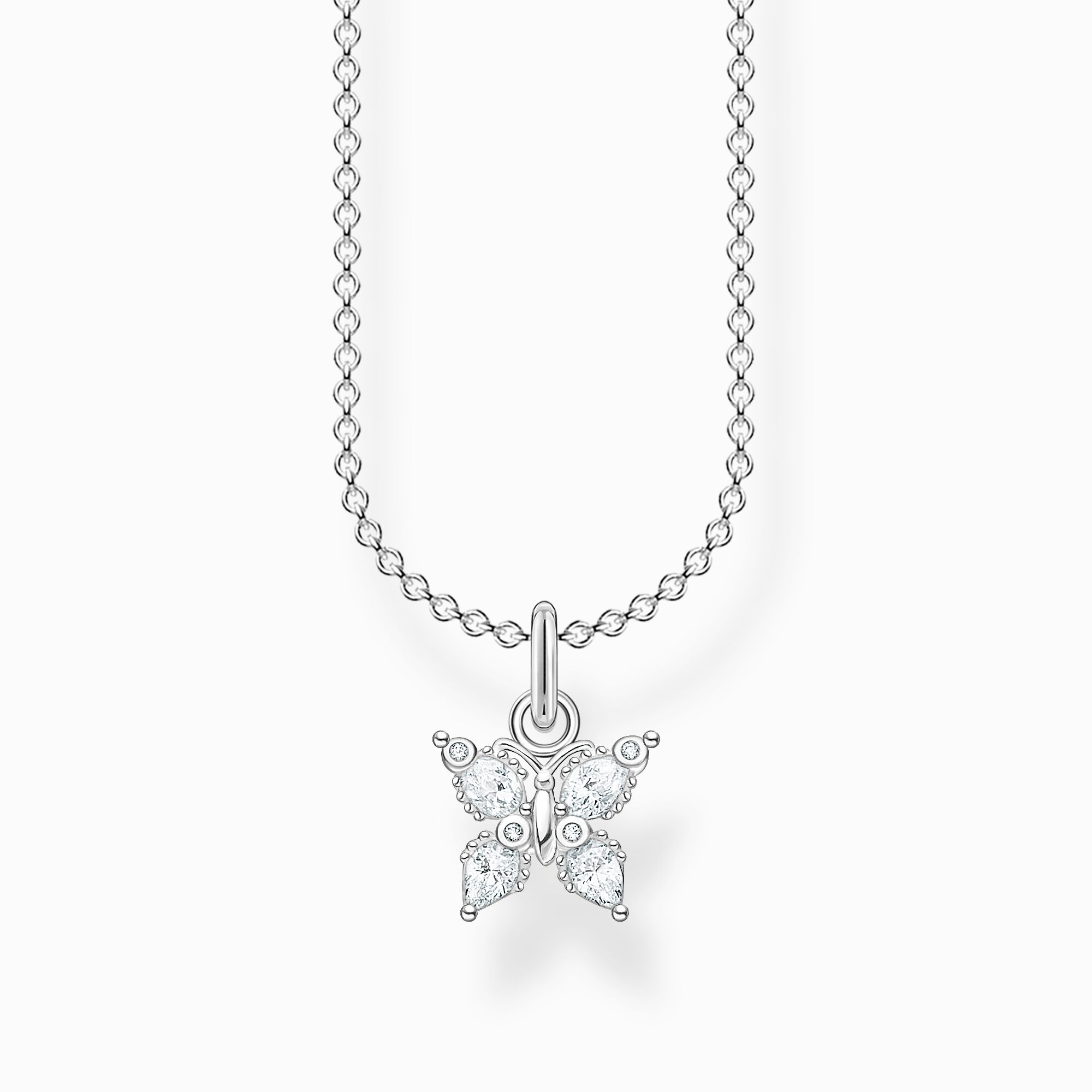 Necklace butterfly white stones from the Charming Collection collection in the THOMAS SABO online store