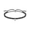 Bracelet perles noires avec pierre blanche de la collection Charming Collection dans la boutique en ligne de THOMAS SABO