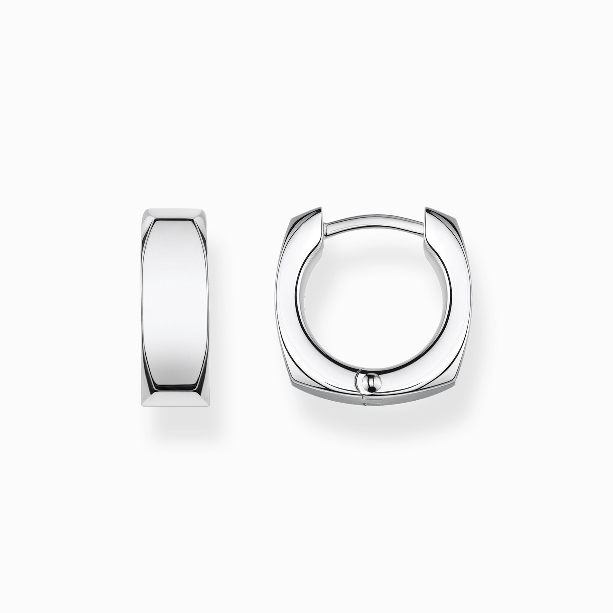 Hoop earrings minimalist silver from the  collection in the THOMAS SABO online store