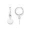 Hoop earrings with disc silver from the  collection in the THOMAS SABO online store