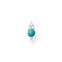 Clou d&#39;oreille unique pierre turquoise de la collection Charming Collection dans la boutique en ligne de THOMAS SABO
