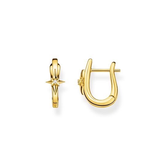 Hoop earrings star gold from the  collection in the THOMAS SABO online store