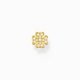 Single ear stud cloverleaf gold from the Charming Collection collection in the THOMAS SABO online store