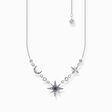Necklace Royalty star &amp; Moon silver from the  collection in the THOMAS SABO online store