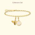Gold plated CHARMISTA collectors set honey bee from the Charm Club collection in the THOMAS SABO online store