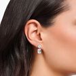 Silver earrings with white zirconia in different cuts from the  collection in the THOMAS SABO online store
