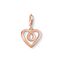 Charm pendant heart rose-gold from the Charm Club collection in the THOMAS SABO online store