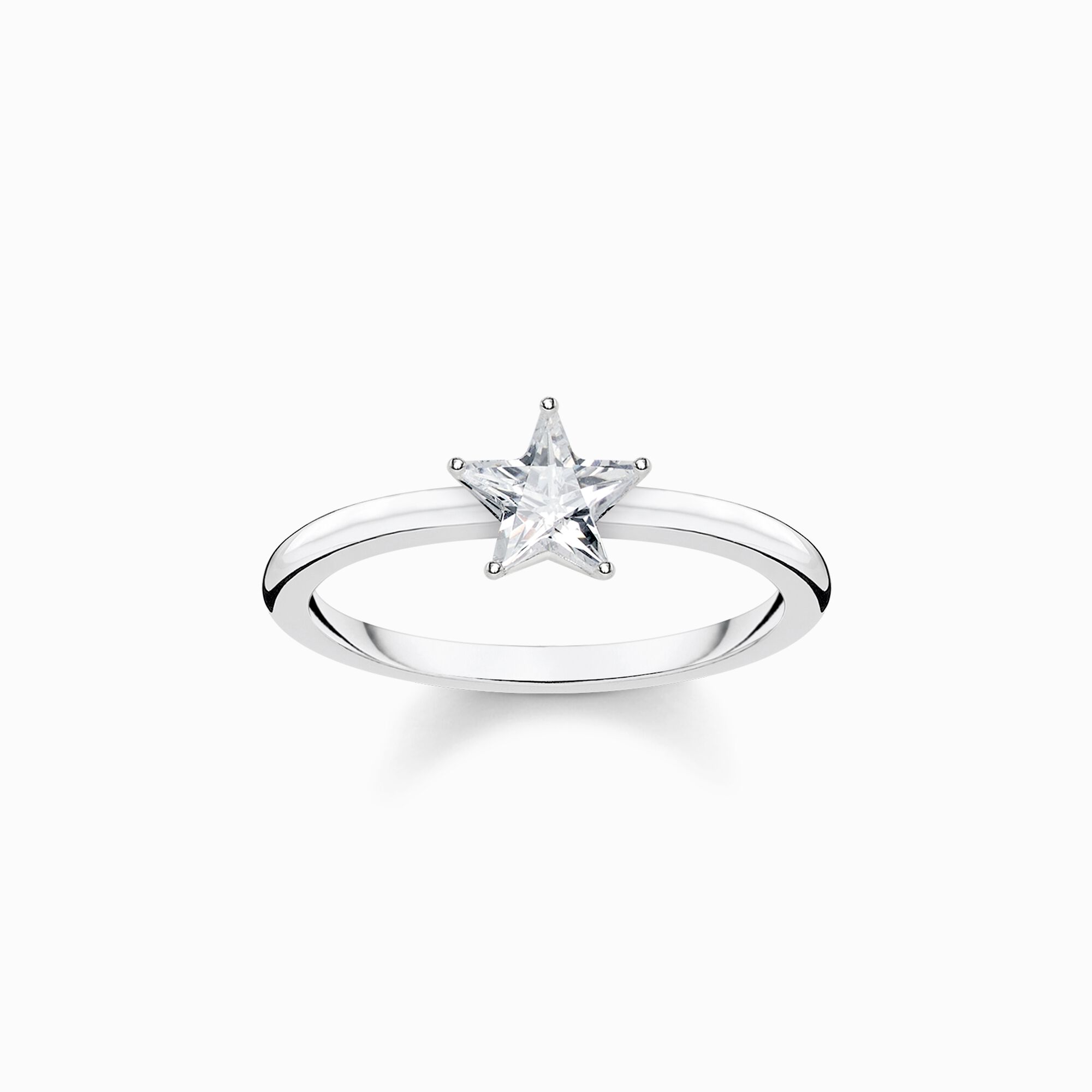 Ring sparkling star, silver from the  collection in the THOMAS SABO online store