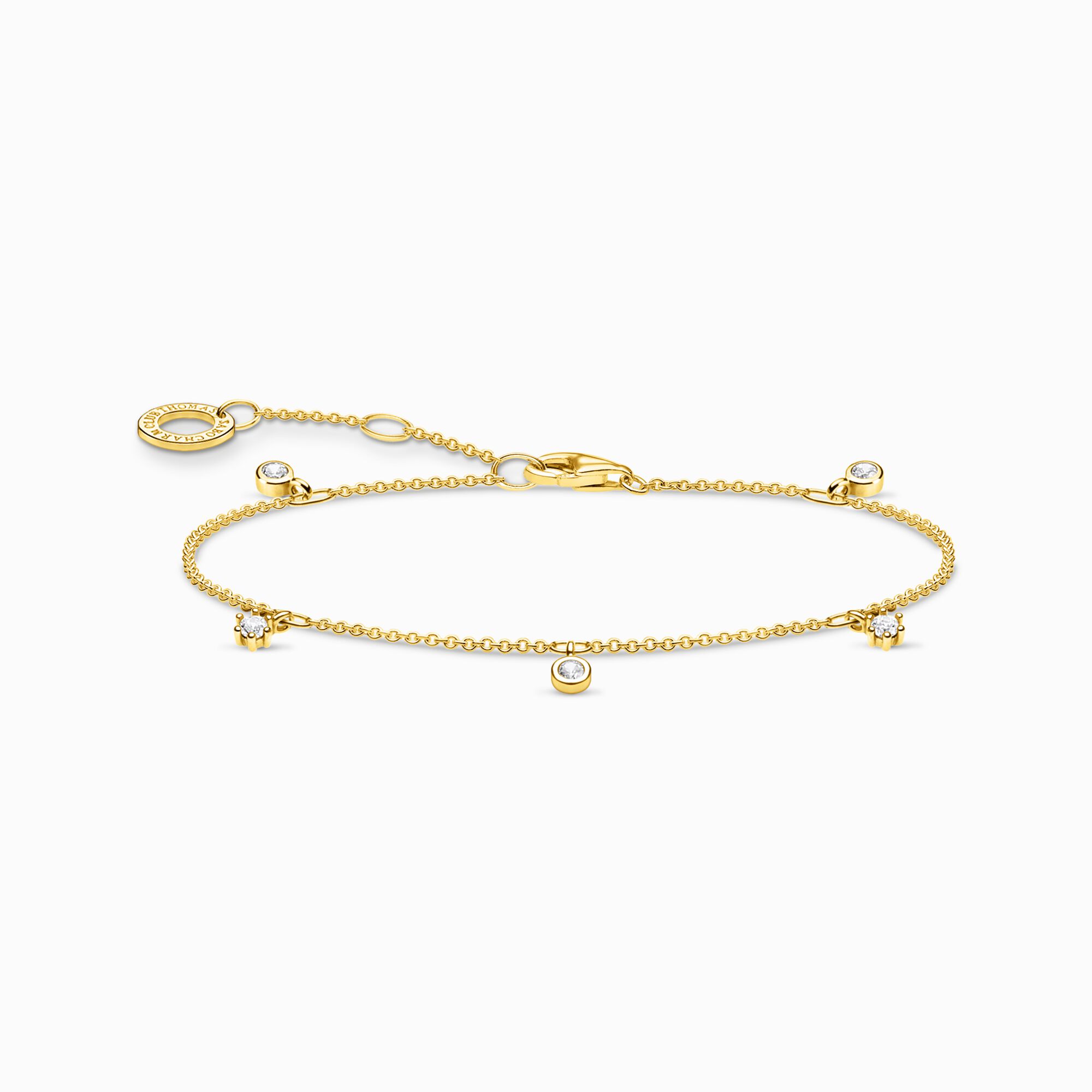 Bracelet white stones gold from the Charming Collection collection in the THOMAS SABO online store