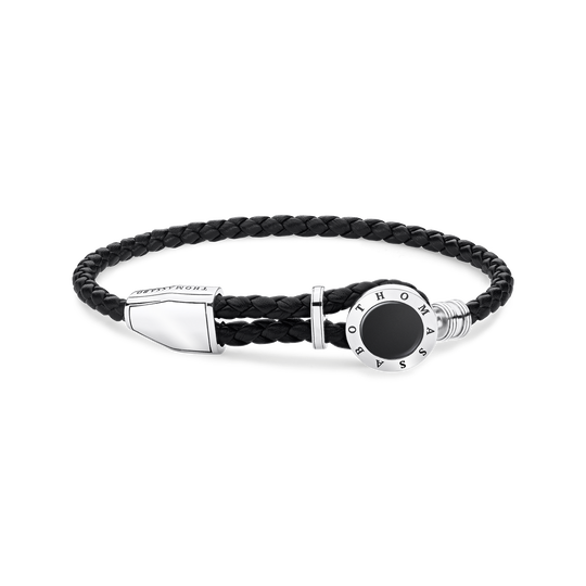 leather strap disc black from the  collection in the THOMAS SABO online store