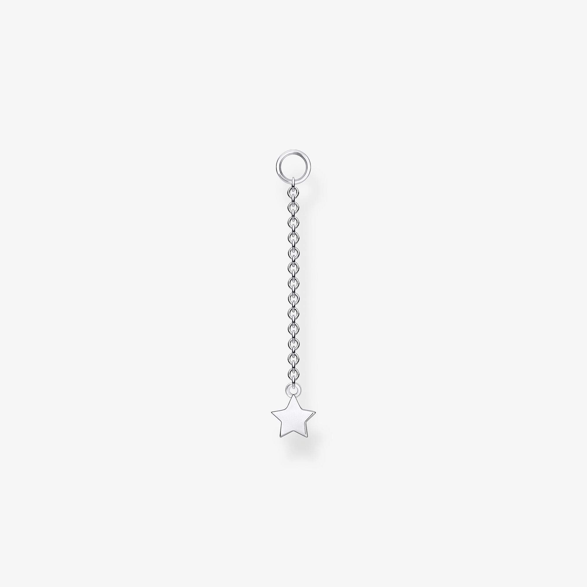 THOMAS SABO Pendentif pour boucle d'oreille unique étoile argent, Argent sterling, Taille: one size, femme