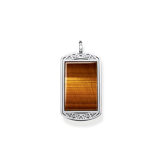 Pendant dog tag tiger&lsquo;s eye from the  collection in the THOMAS SABO online store