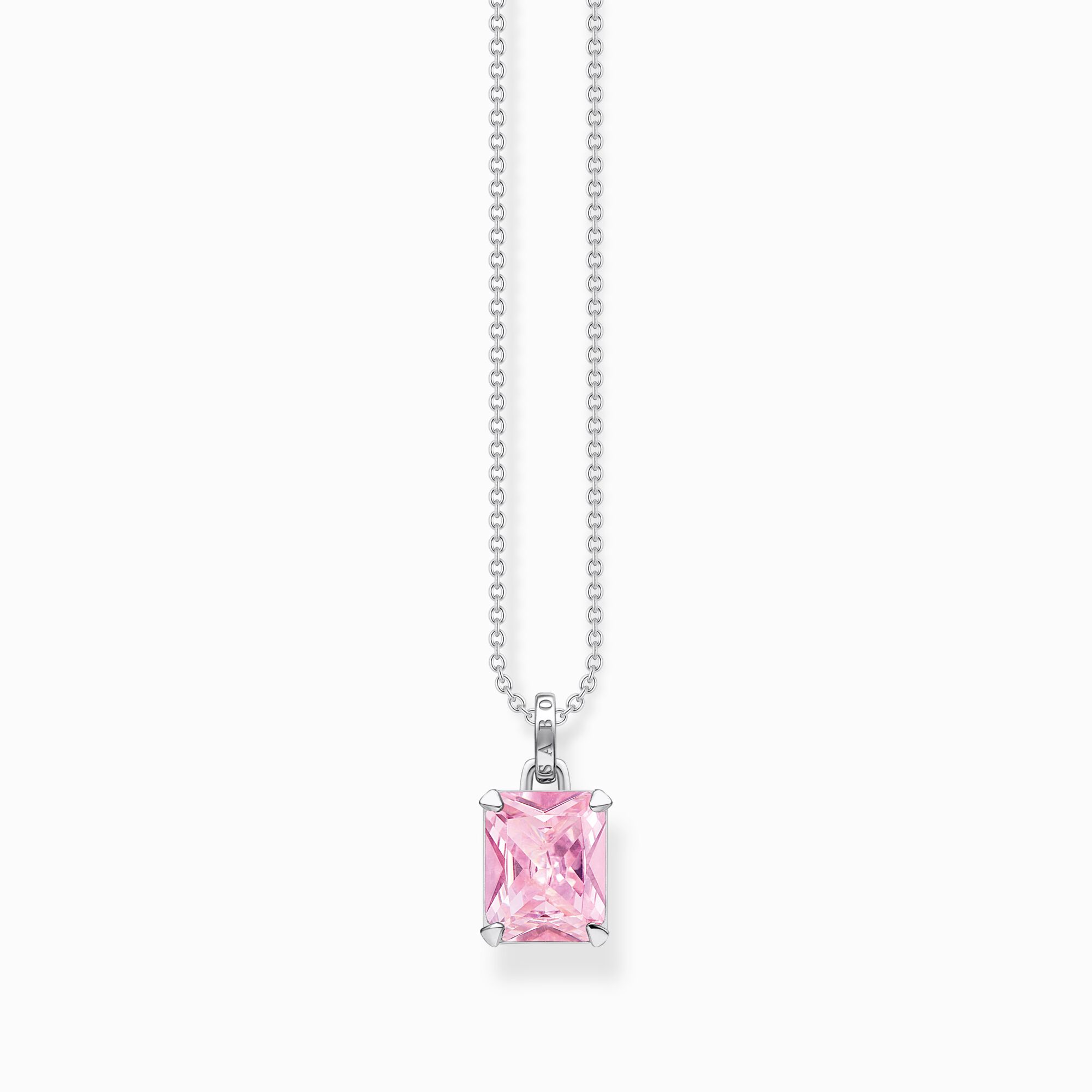 Necklace with pink stone silver from the  collection in the THOMAS SABO online store