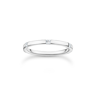 Ring with white stones silver from the Charming Collection collection in the THOMAS SABO online store