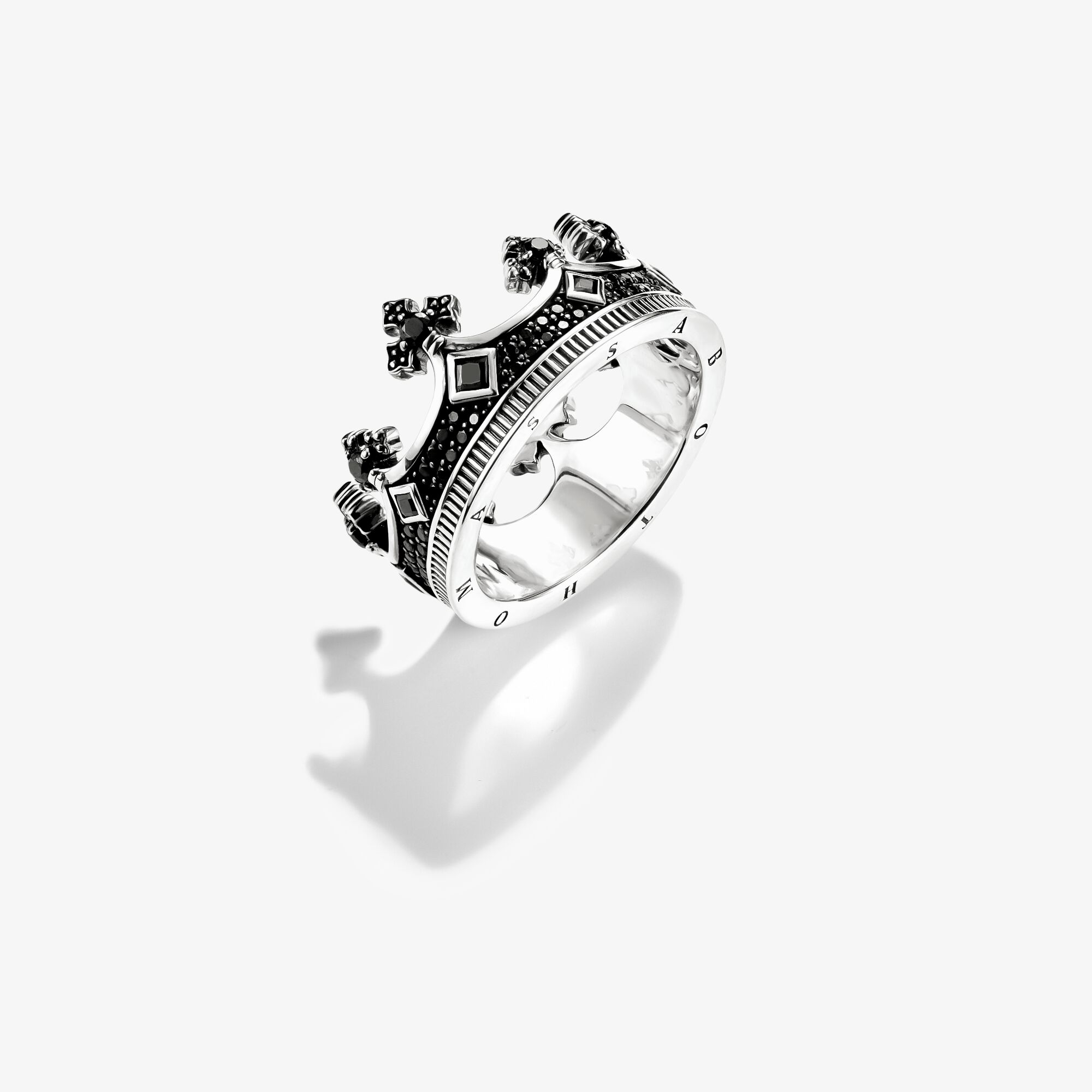 THOMAS SABO Ring krona, 925 sterlingsilver, Storlek: 58, Unisex