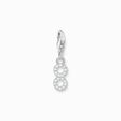 Silver charm pendant number 8 with zirconia from the Charm Club collection in the THOMAS SABO online store