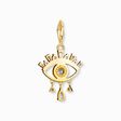 Charm pendant blue eye gold plated from the Charm Club collection in the THOMAS SABO online store
