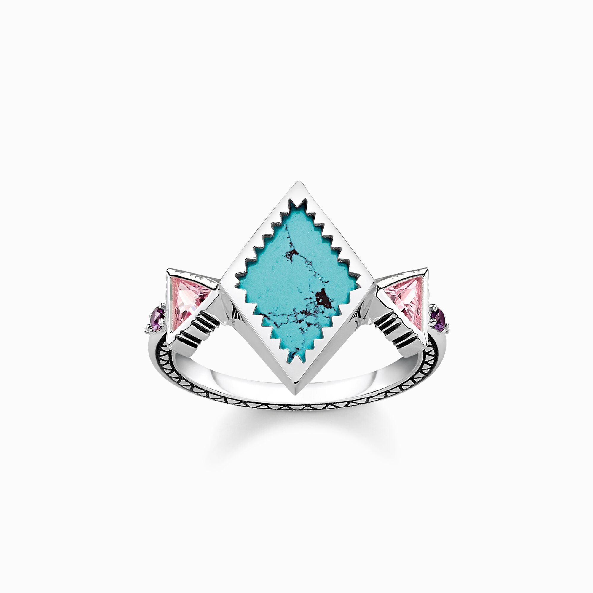 Ring zig zag turquoise from the  collection in the THOMAS SABO online store
