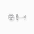 Ear studs with white stones silver from the  collection in the THOMAS SABO online store