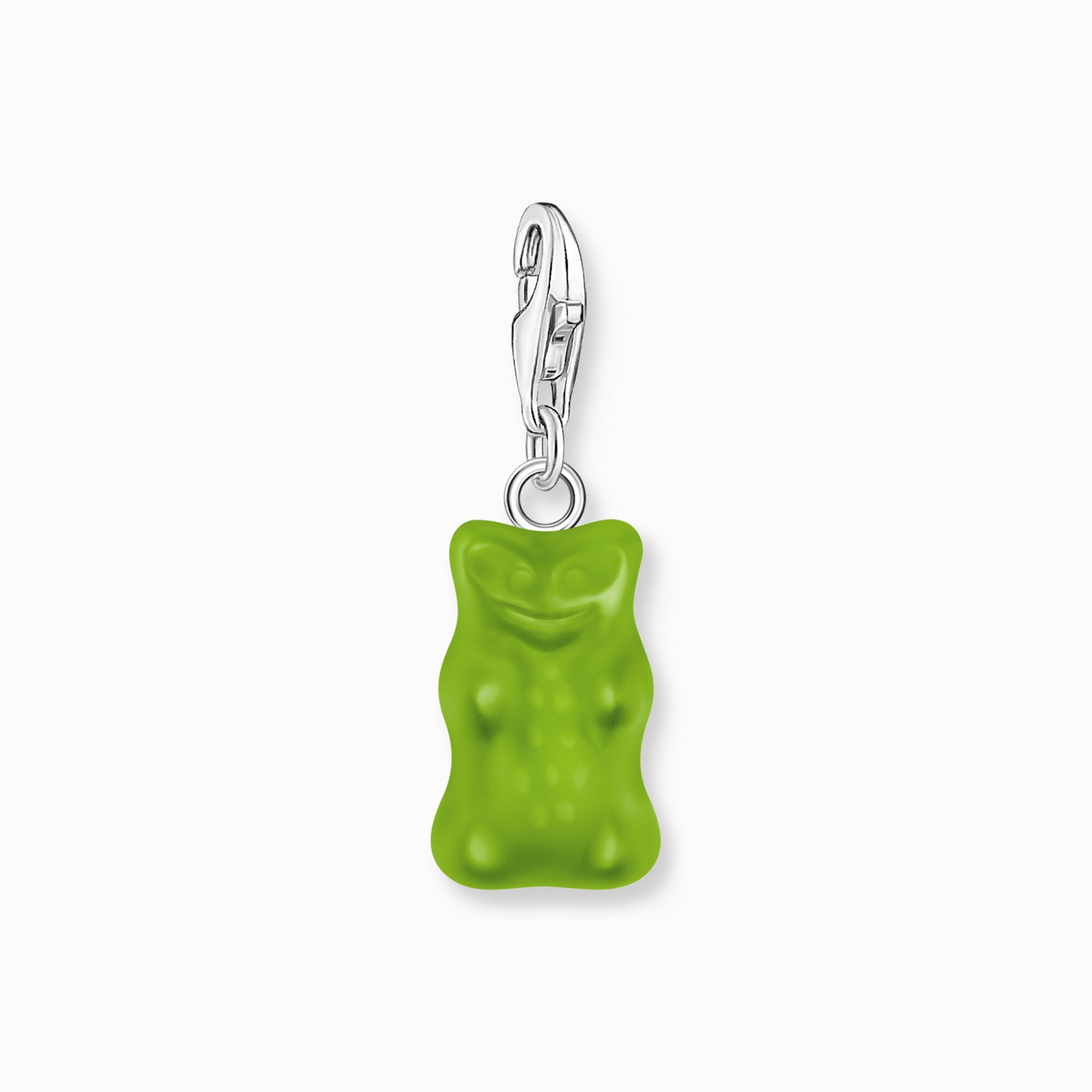 Silver charm pendant goldbears in green from the Charm Club collection in the THOMAS SABO online store