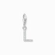 Charm pendant letter L with white stones silver from the Charm Club collection in the THOMAS SABO online store