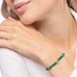 Bracelet green stones with snake from the  collection in the THOMAS SABO online store