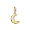 Charm pendant moon gold from the Charm Club collection in the THOMAS SABO online store