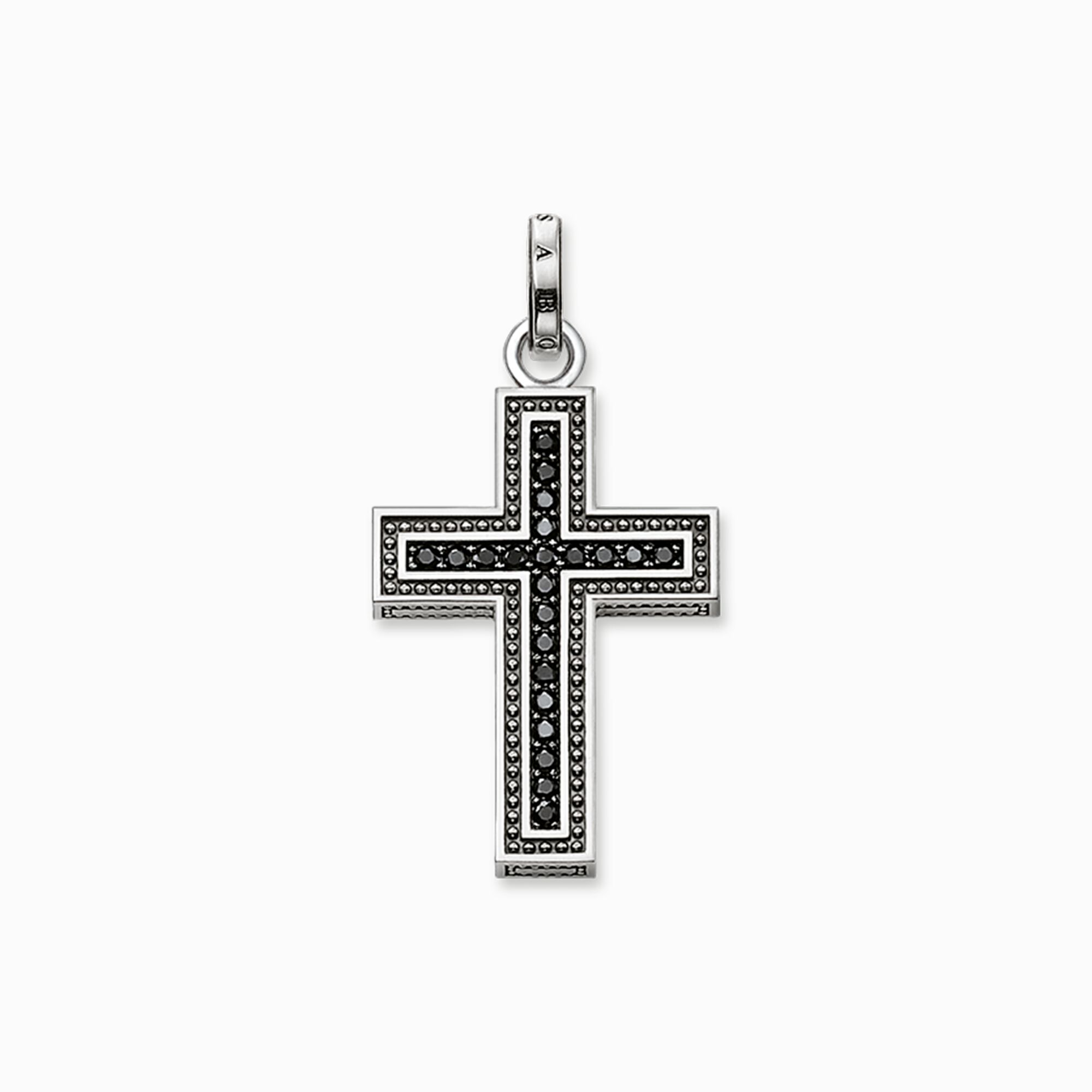 Colgante cruz de pav&eacute; negro de la colección  en la tienda online de THOMAS SABO