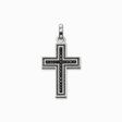 Anh&auml;nger schwarzes Kreuz Pav&eacute; aus der  Kollektion im Online Shop von THOMAS SABO