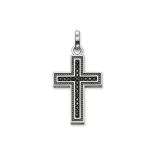 Anh&auml;nger Schwarzes Kreuz Pav&eacute; aus der  Kollektion im Online Shop von THOMAS SABO