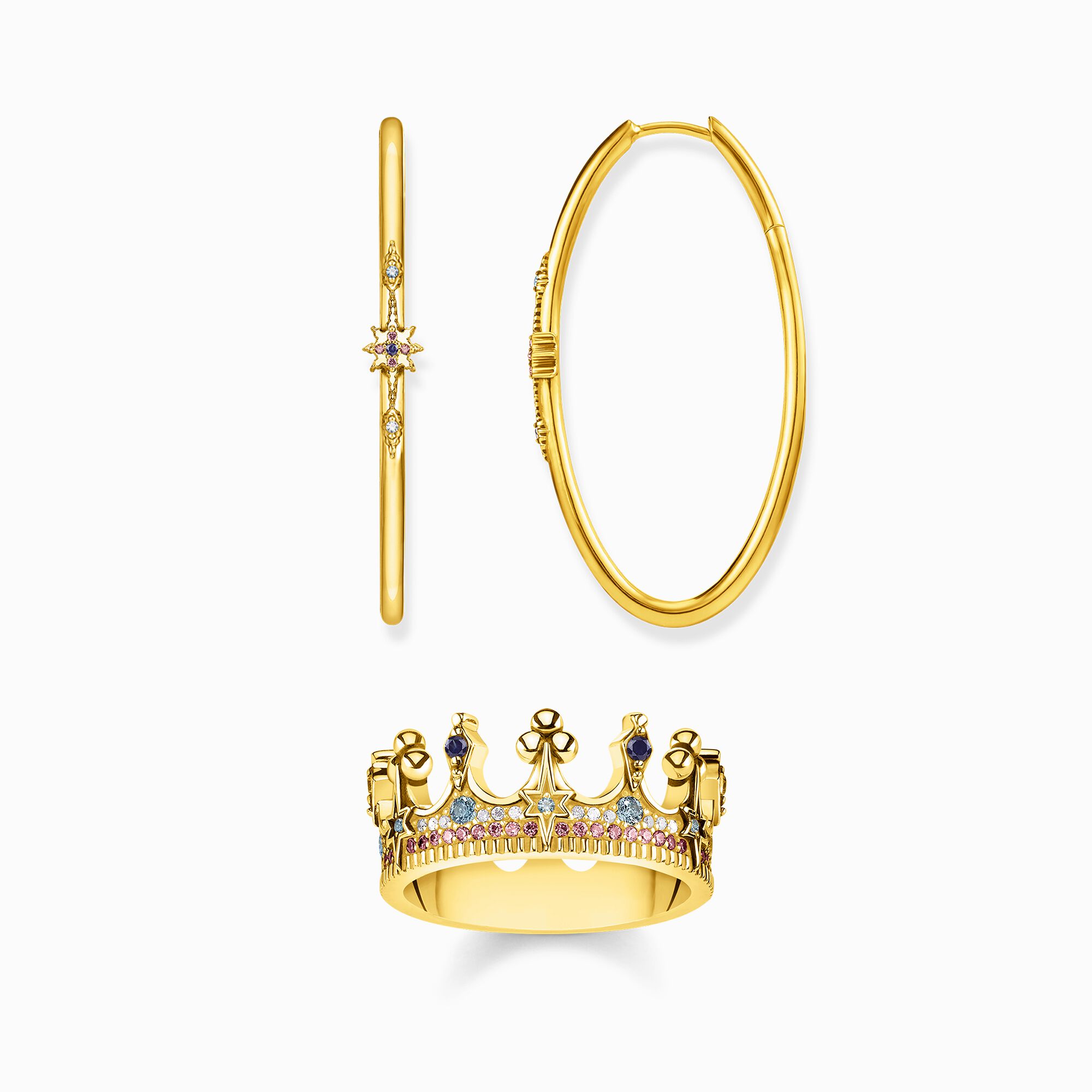 Jewellery set Royalty gold from the  collection in the THOMAS SABO online store
