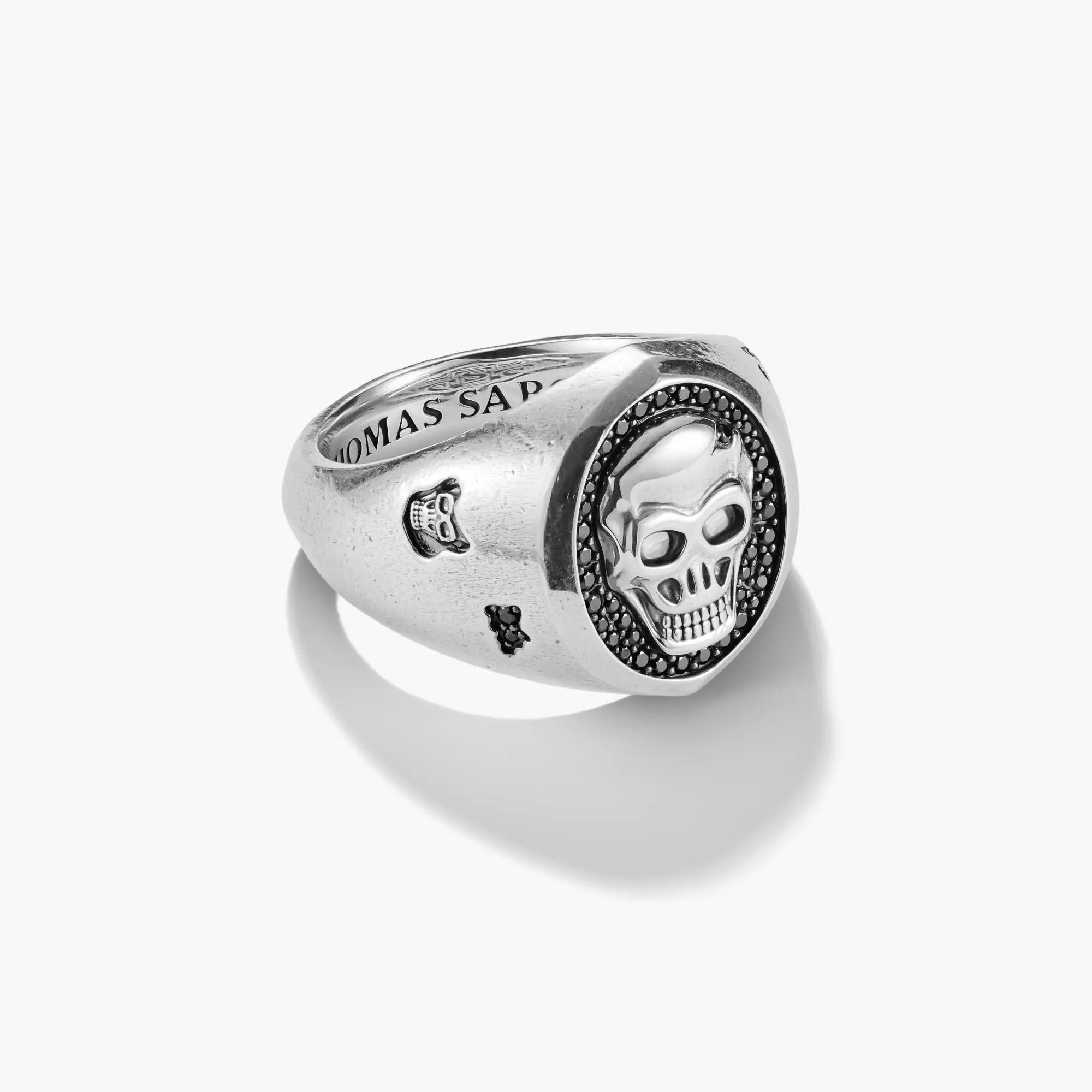 Silver Signet Ring Skull Relief Rebel Icons | THOMAS SABO