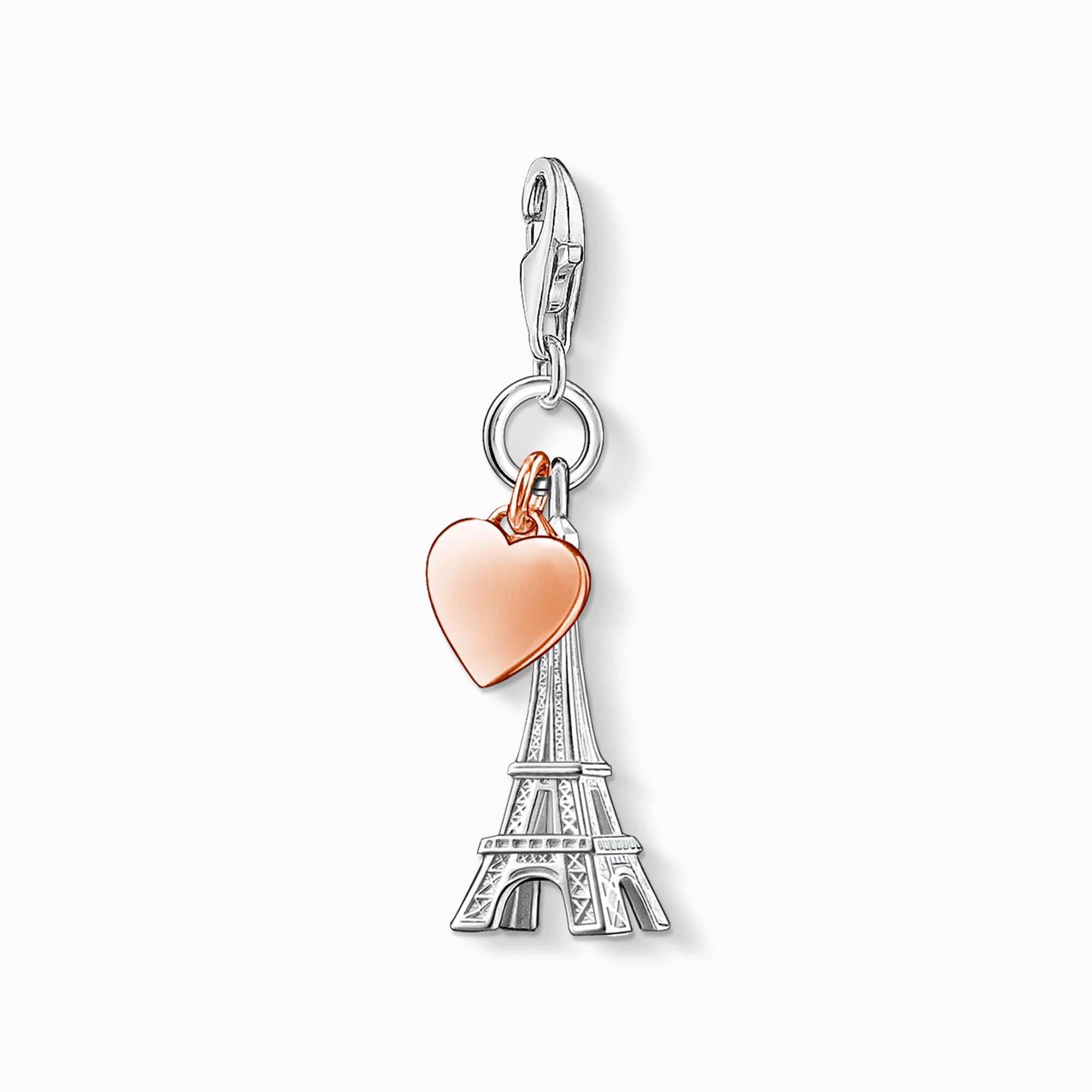 Charm pendant Eiffel Tower with heart from the Charm Club collection in the THOMAS SABO online store