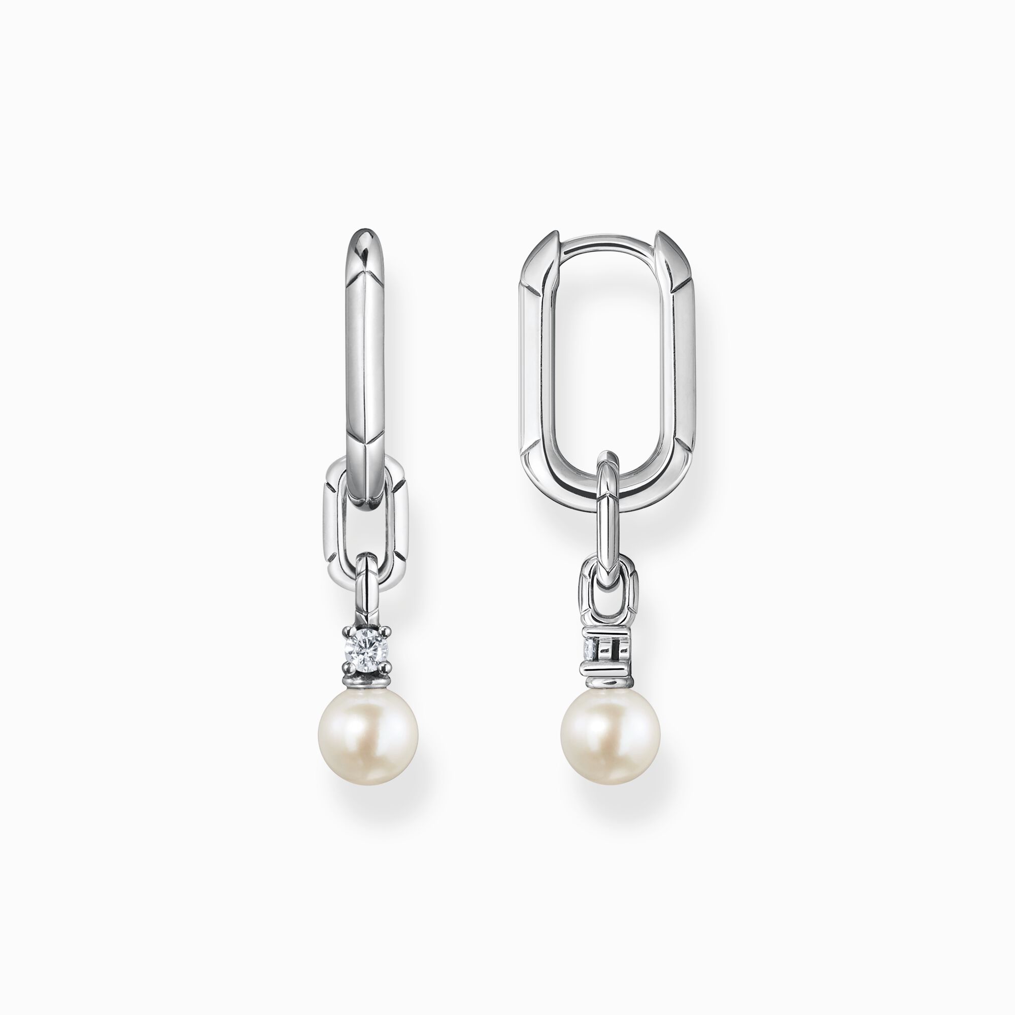 Aros enlaces y perlas plata de la colección  en la tienda online de THOMAS SABO
