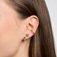 Single ear stud with green stone gold from the Charming Collection collection in the THOMAS SABO online store