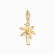 Charm pendant colourful palm tree gold plated from the Charm Club collection in the THOMAS SABO online store
