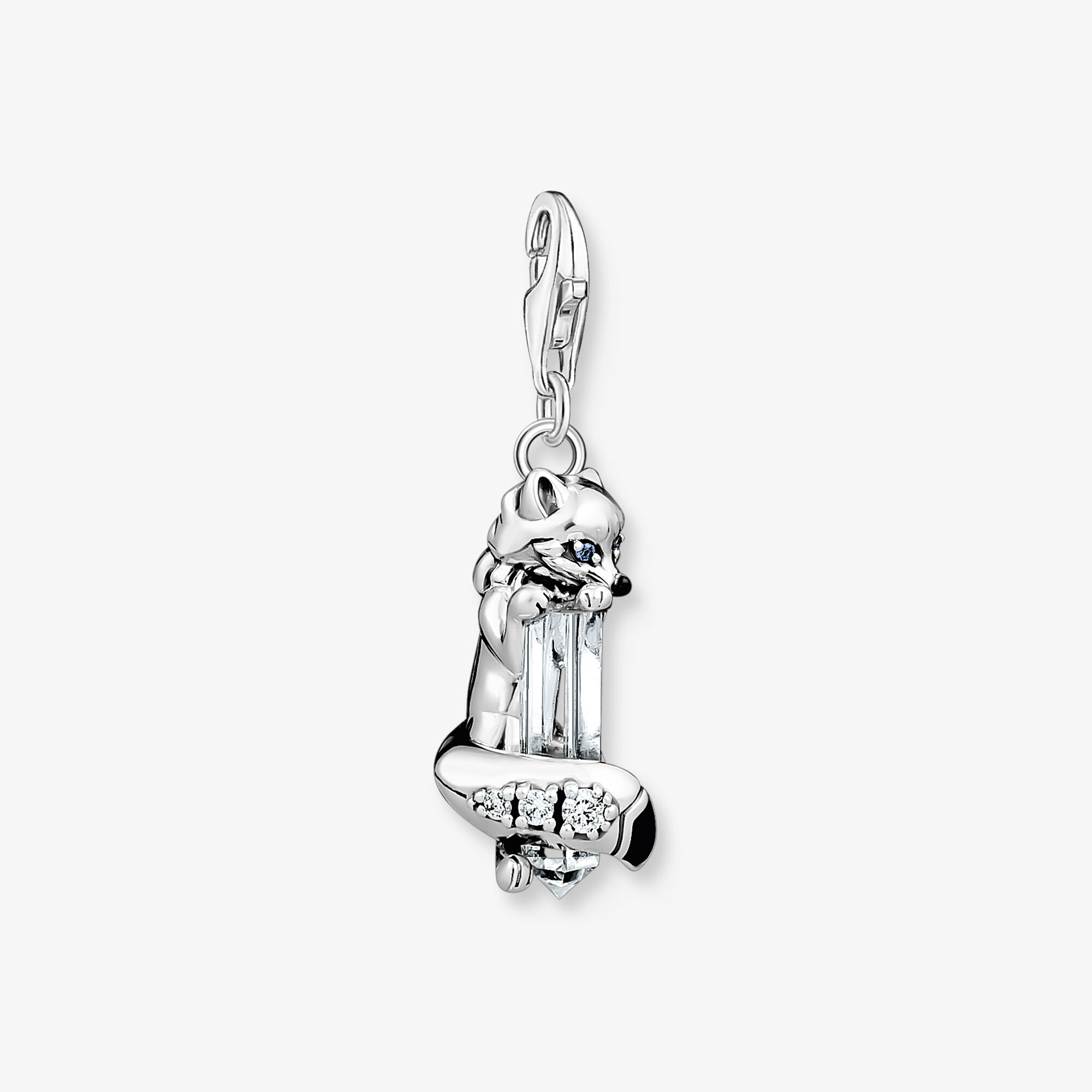 THOMAS SABO Charm-hängsmycke räv silver, 129, Storlek: one size, för damer