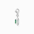 Charm pendant green stone silver from the Charm Club collection in the THOMAS SABO online store