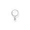 Single hoop earring with white stones silver from the Charming Collection collection in the THOMAS SABO online store