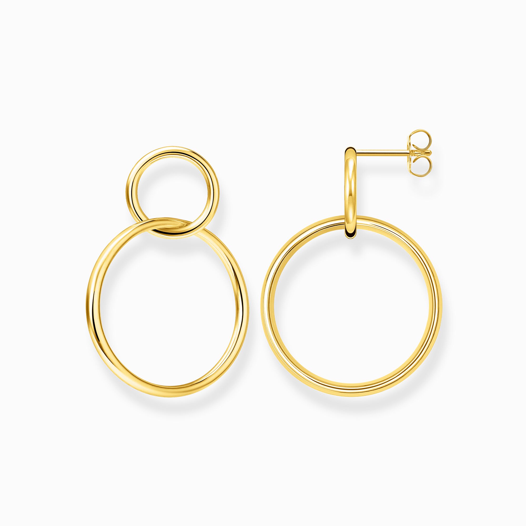 Earrings circles gold from the  collection in the THOMAS SABO online store