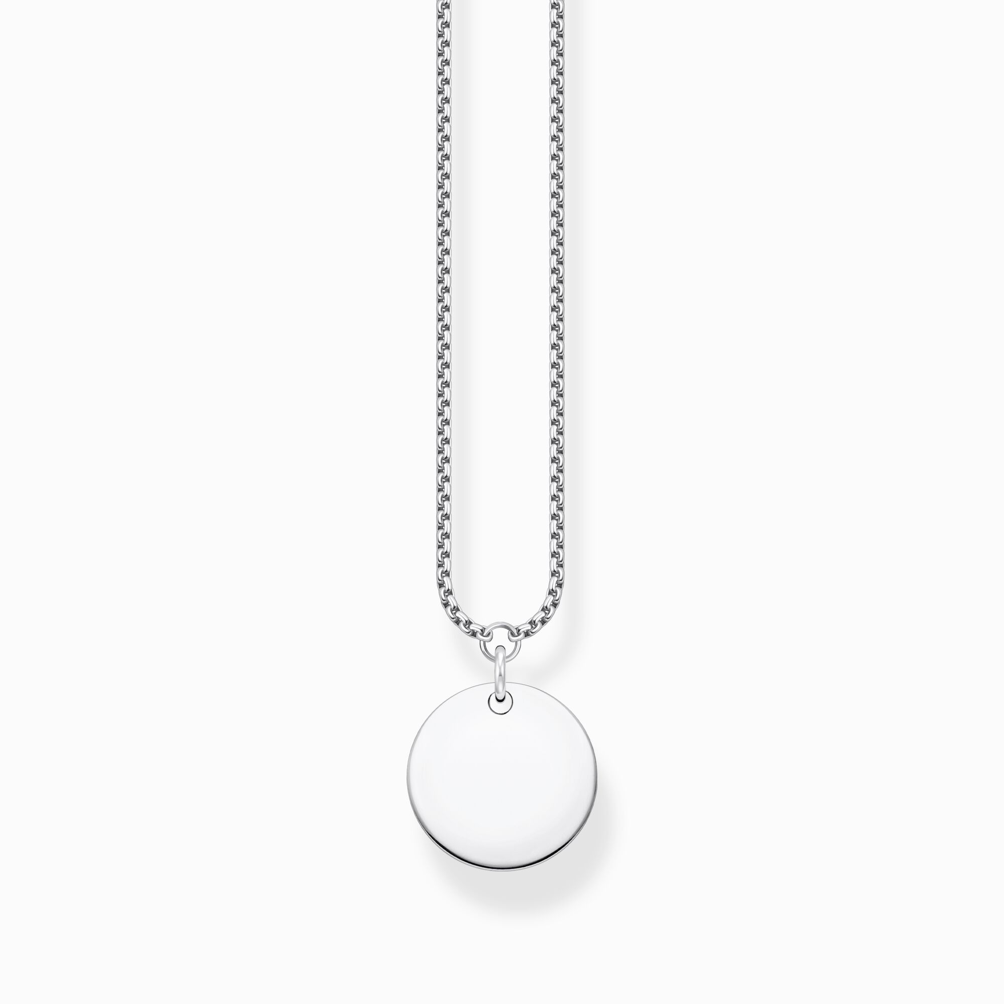 Necklace with disc silver from the  collection in the THOMAS SABO online store