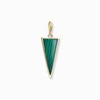 Charm pendant Green triangle from the Charm Club collection in the THOMAS SABO online store