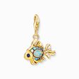 Charm pendant colourful fish gold plated from the Charm Club collection in the THOMAS SABO online store