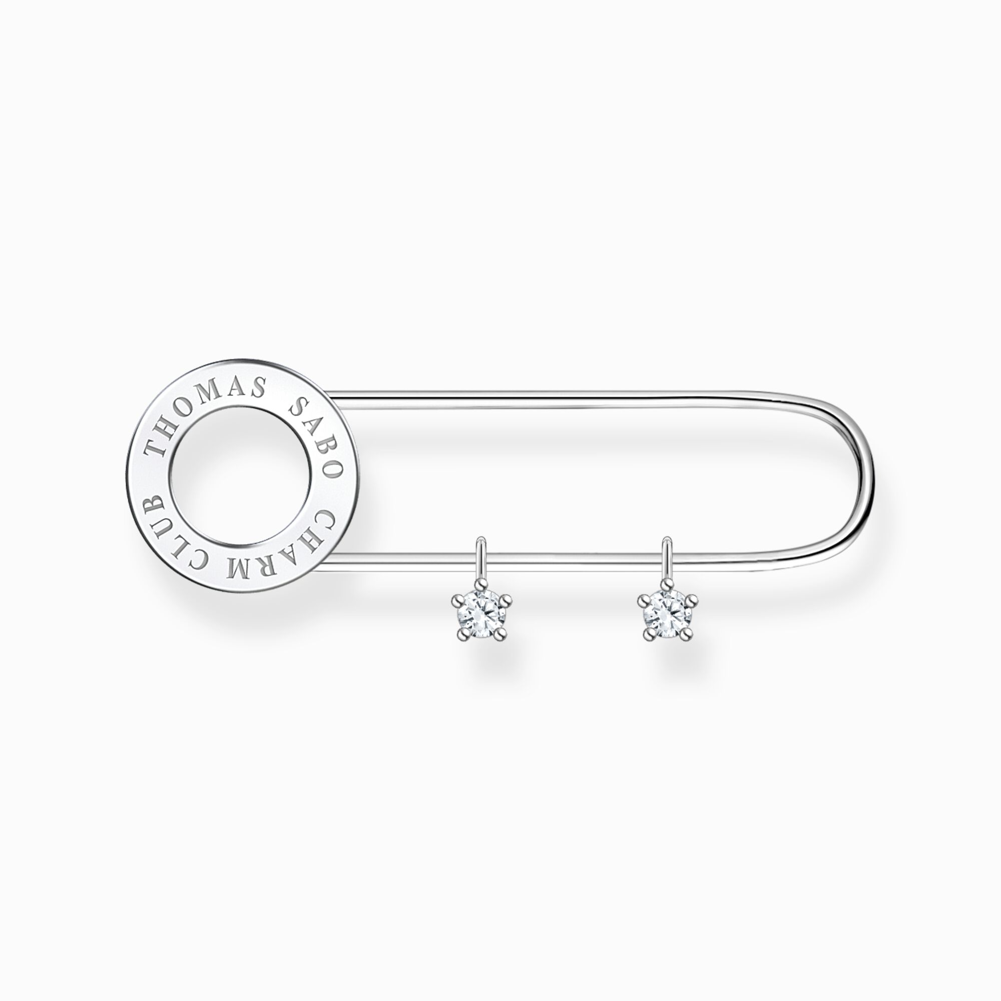 PANDORA 925 925 Safety Pin Brooch Pendant Charm Holder